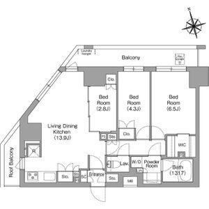 3LDK 間取り図