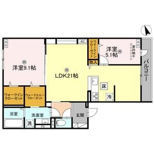 2LDK 間取り図