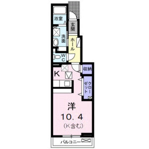 ワンルーム 間取り図