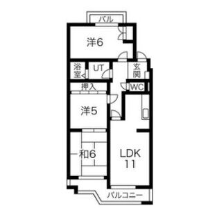 3LDK 間取り図