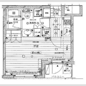 1K 間取り図