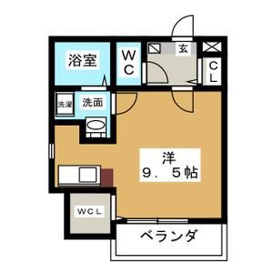 ワンルーム 間取り図