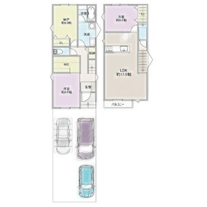3LDK 間取り図