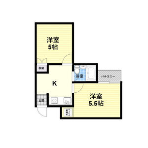 2K 間取り図