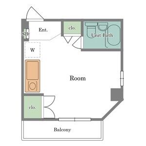 ワンルーム 間取り図