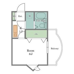 ワンルーム 間取り図
