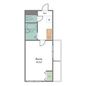 1K 間取り図
