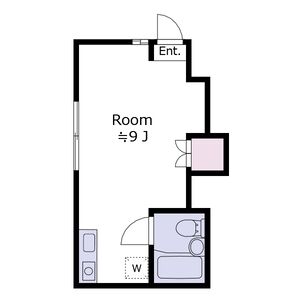 ワンルーム 間取り図