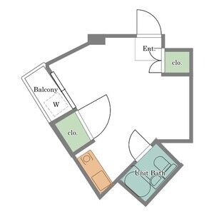 ワンルーム 間取り図