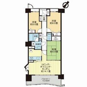 3LDK 間取り図