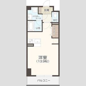 ワンルーム 間取り図
