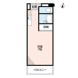 ワンルーム 間取り図