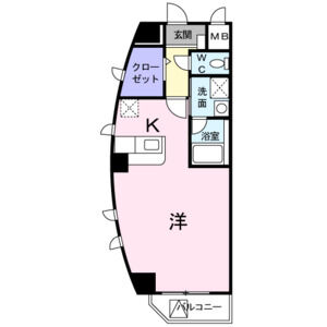 ワンルーム 間取り図