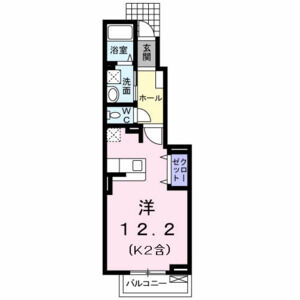 ワンルーム 間取り図