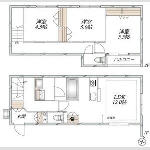 3LDK 間取り図