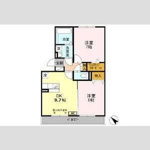 2DK 間取り図