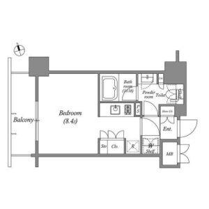 ワンルーム 間取り図