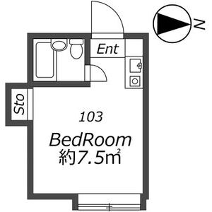 ワンルーム 間取り図