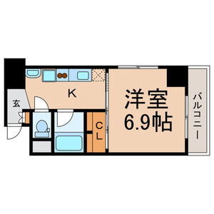 1K 間取り図