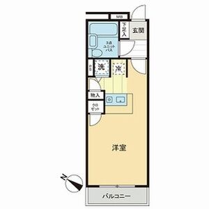 ワンルーム 間取り図