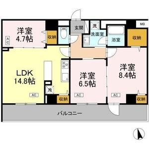 3LDK 間取り図