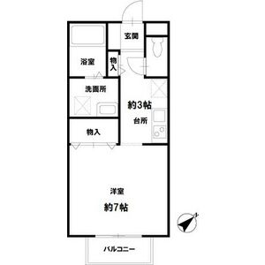 1K 間取り図