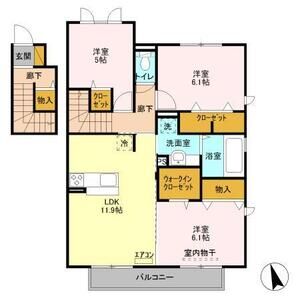 3LDK 間取り図