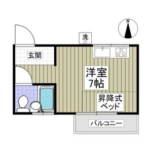 ワンルーム 間取り図