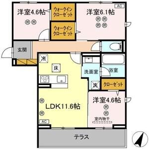 3LDK 間取り図