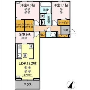 3LDK 間取り図
