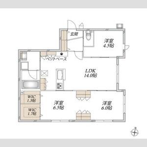 3LDK 間取り図