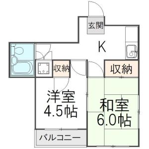 2K 間取り図