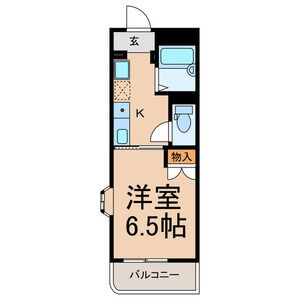 1K 間取り図