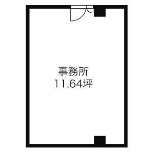 北村第一ビルディング 5D号室 間取り図