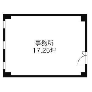 北村第二ビルディング 3B号室 間取り図
