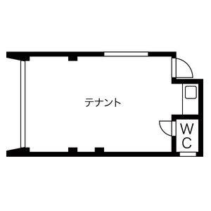八代ビル 3階東号室 間取り図