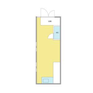 メゾン引山 1F店舗西号室 間取り図