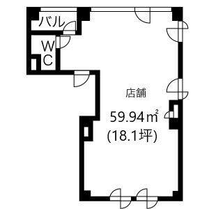 シャリオン東山通 3F号室 間取り図