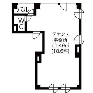シャリオン東山通 5F号室 間取り図