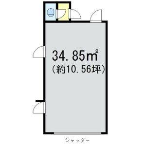 マツヤハイツ 1F東号室 間取り図