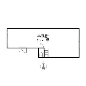 ロイヤル大磯 1号室 間取り図
