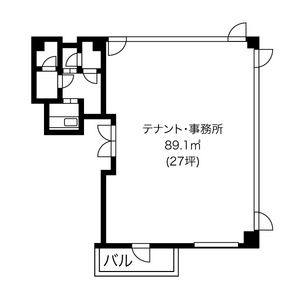 オフィス・クロンド・ビル 8F号室 間取り図