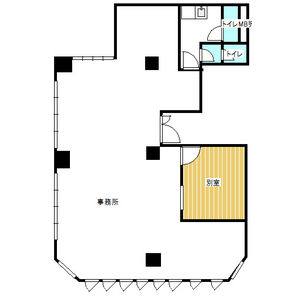 コスモスビル 3F号室 間取り図