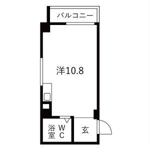 フォークビルアンドウ 間取り図