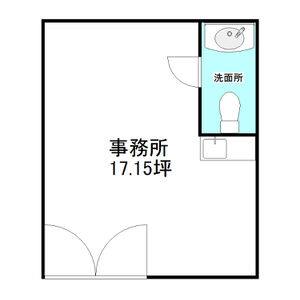 日進ビル 1FB号室 間取り図