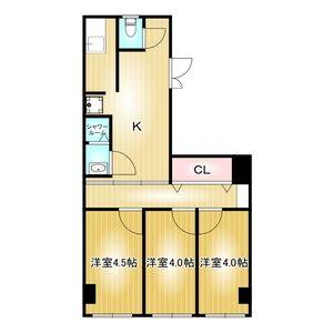 第54プロスパー 2F号室 間取り図