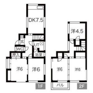 甚目寺戸建 号室 間取り図