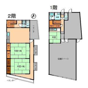 手呂町桶田店舗 1 間取り図