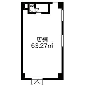 メゾン白川 1階　東号室 間取り図