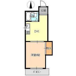 八田さかえビル 2D号室 間取り図